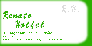 renato wolfel business card